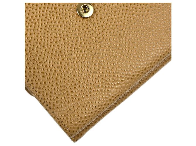 Chanel Vintage Timeless CC Bifold Caviar Bege - vista 4