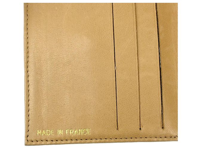 Chanel Vintage Timeless CC Bifold Caviar Bege - vista 6