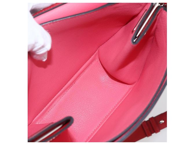 Borsa Opli Novillo 24 di Hermès Rosso - vista 5