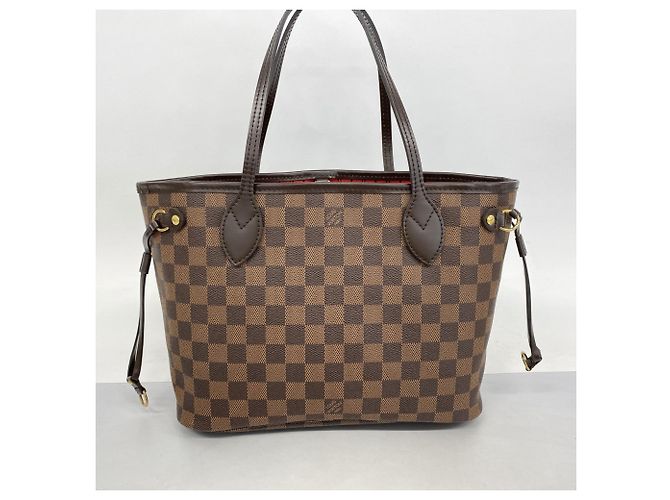 Borsa Tote Louis Vuitton Damier Neverfull PM N41359 Ebano Damier ebene - vista 11