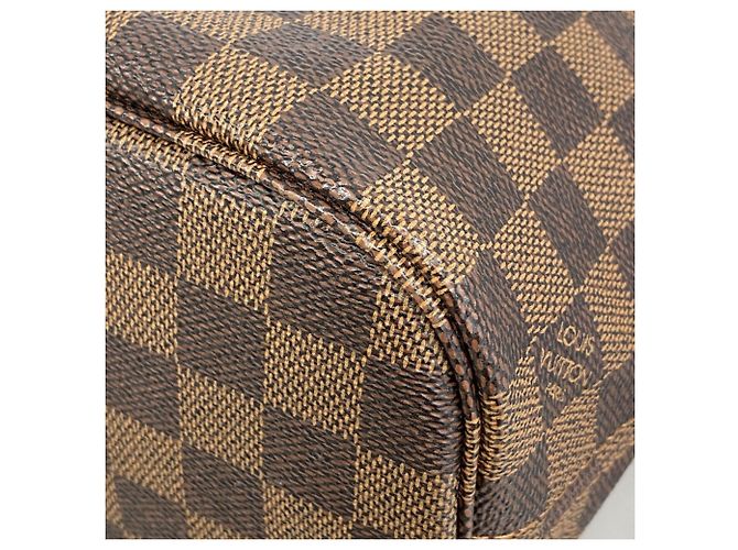 Borsa Tote Louis Vuitton Damier Neverfull PM N41359 Ebano Damier ebene - vista 9