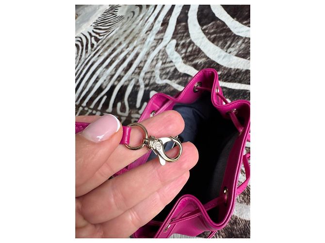Zaino Chanel in pelle rosa - vista 12