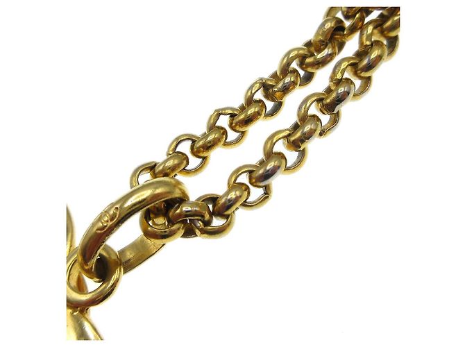 Pendente in metallo a forma di cuore CC di Chanel D'oro - vista 5