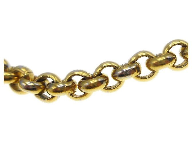 Pendente in metallo a forma di cuore CC di Chanel D'oro - vista 6