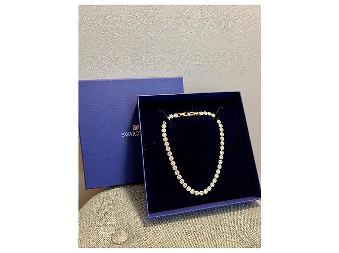 COLLANA SWAROVSKI UNA ANGELIC ROSE GOLD - NUOVA MAI INDOSSATA - vista 2