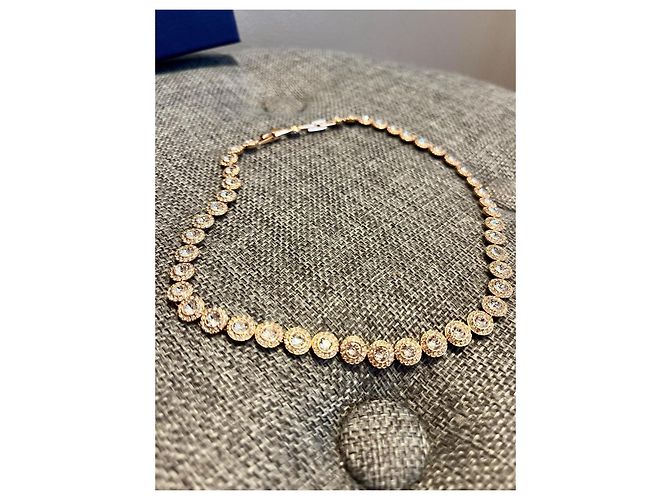 COLLANA SWAROVSKI UNA ANGELIC ROSE GOLD - NUOVA MAI INDOSSATA - vista 5