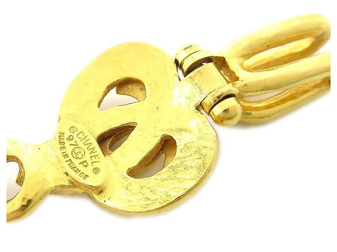Pendente a cuore CC in metallo di Chanel D'oro - vista 5