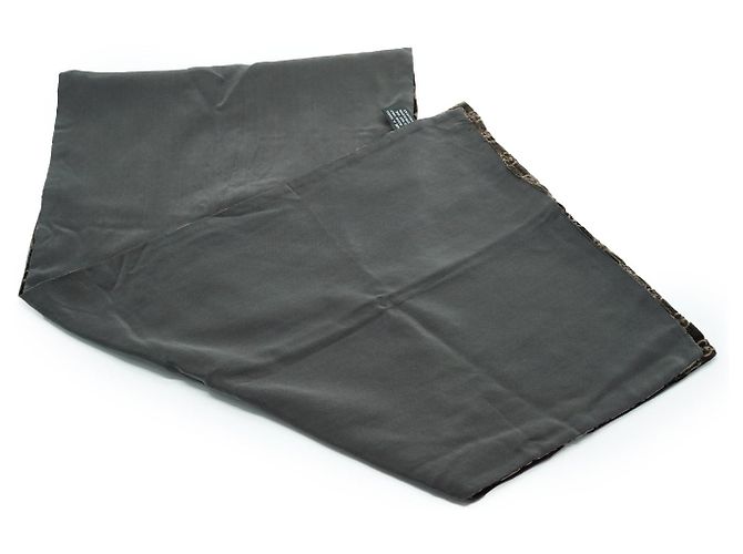 Gucci Sciarpa in velluto di seta GG vintage Marrone - vista 6