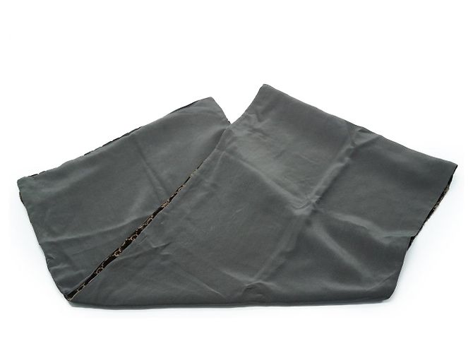 Gucci Sciarpa in velluto di seta GG vintage Marrone - vista 7