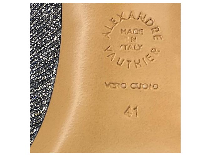 Stivaletti in lurex metallico argento glitterato Alexandre Vauthier - vista 8