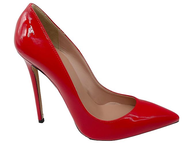 Autre Marque Rote Lackleder-Pumps Identita - Ansicht 2
