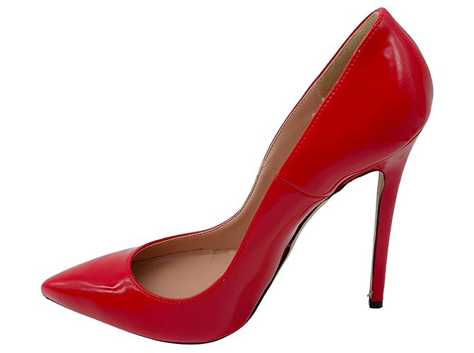 Autre Marque Rote Lackleder-Pumps Identita - Ansicht 3