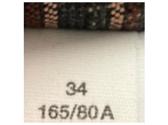 Braune Multi-Check Bonded-Anzugjacke von Acne Studios - Ansicht 5