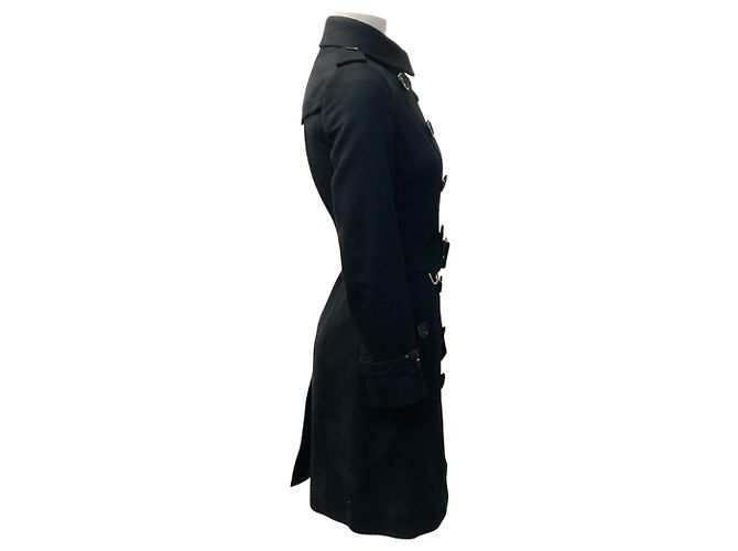 Abrigo Trench Sandringham de Cachemira Negra Burberry Negro - vista 2