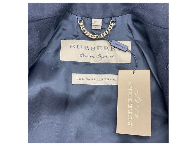 Abrigo Trench Sandringham de Cachemira Negra Burberry Negro - vista 4