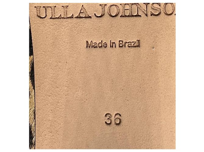 Botas Jerri de pelo de potro hasta la rodilla en leopardo umber de Ulla Johnson Castaño - vista 8