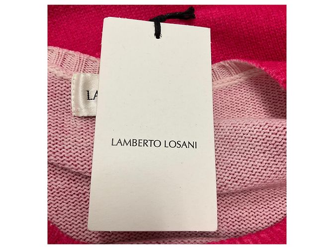 Pull en cachemire fuchsia Lamberto Losani Rose - vue 6