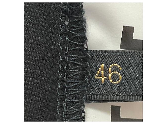 Abito da Cocktail Nero Senza Maniche V-Neck Jersey Les Copains - vista 5