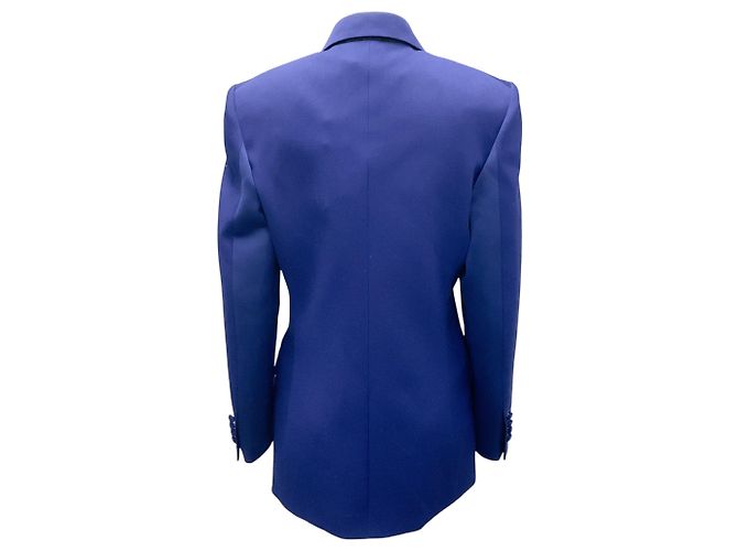 Jaqueta de lã azul Majorelle da Lanvin - vista 3