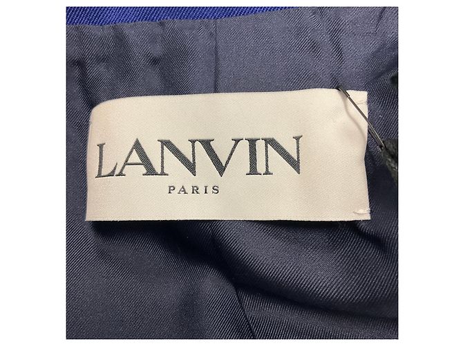 Jaqueta de lã azul Majorelle da Lanvin - vista 4