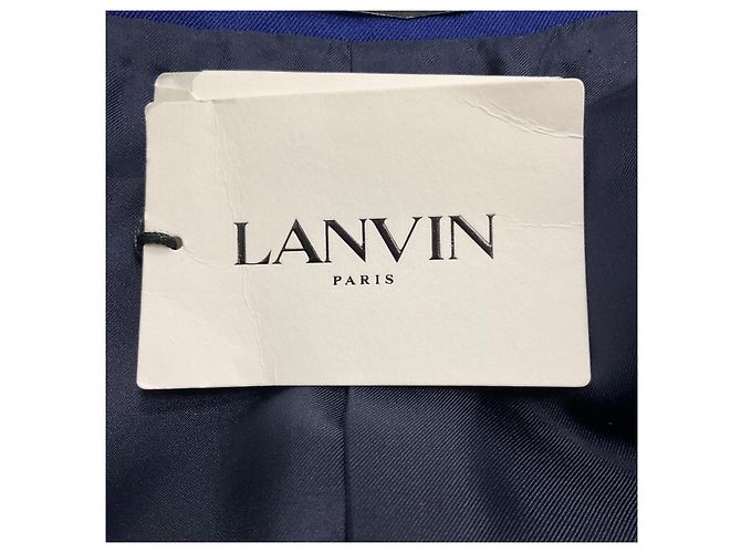 Jaqueta de lã azul Majorelle da Lanvin - vista 6