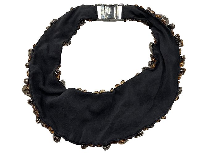 Brunello Cucinelli Halskette mit Bernstein-Choker - Ansicht 4