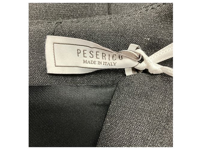 Peserico Kleid aus technischem Doppelstoff mit zwei-Wege-Stretch in dunkelsaphirgrau - Ansicht 4