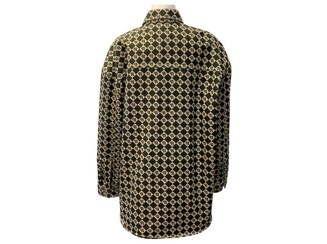 Chaqueta Aarna de denim negro / marrón de Nanushka - vista 3