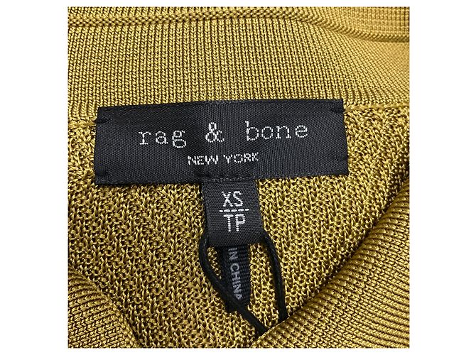 Rag & Bone Robe Boutonnée Pacey Verte Seed - vue 4