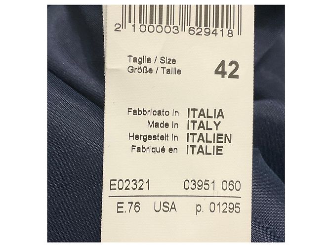 Maxikleid aus Samt mit Monili-Perlenverzierung Peserico Navy Marineblau - Ansicht 5