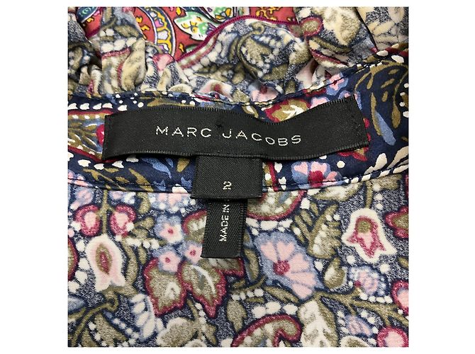 Abito in seta stampata multicolore Olive di Marc Jacobs - vista 4