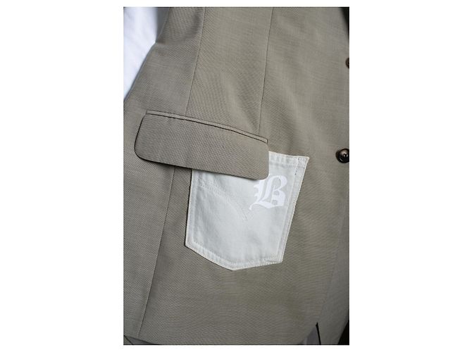 Autre Marque Blaze, maßgeschneiderte Blazerjacke in Beige - Ansicht 6