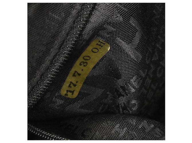 Chanel Vintage Zip Bowler Printed Jacquard Large Nero - vista 6