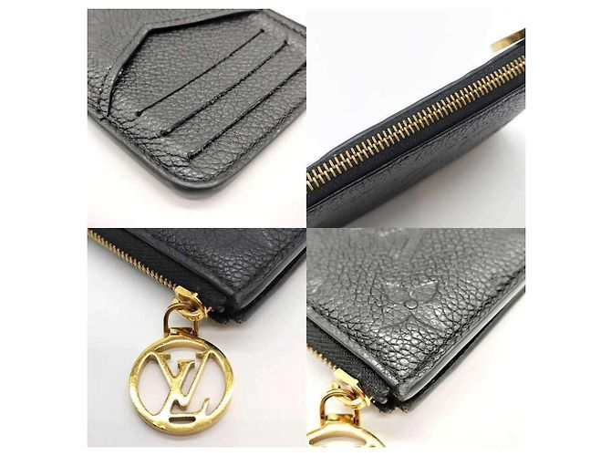 Monedero Louis Vuitton en cuero Monogram Empreinte Negro - vista 3