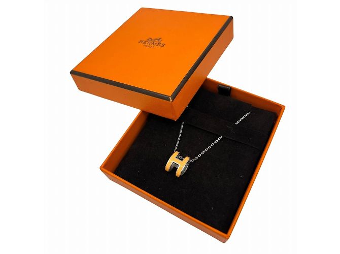 Hermès Pop Ash Halskette Silber Orange - Ansicht 11