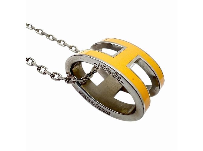 Hermès Pop Ash Halskette Silber Orange - Ansicht 8