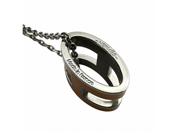 Hermès Pop Ash Halskette Silber Orange - Ansicht 9