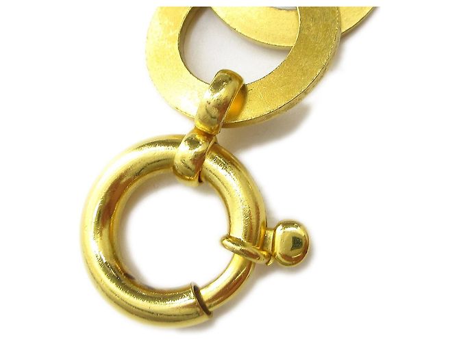 Chanel Vintage Herzkette Gürtel aus Metall Golden - Ansicht 4