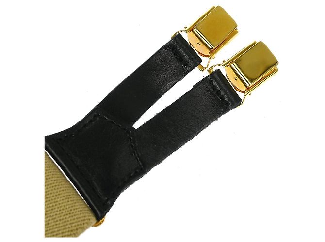 Bretelle in tela con logo Chanel Beige - vista 6