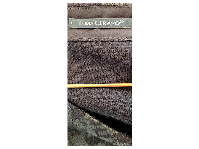 Luisa Cerano Kleid aus schwarzer Wolle - Ansicht 3