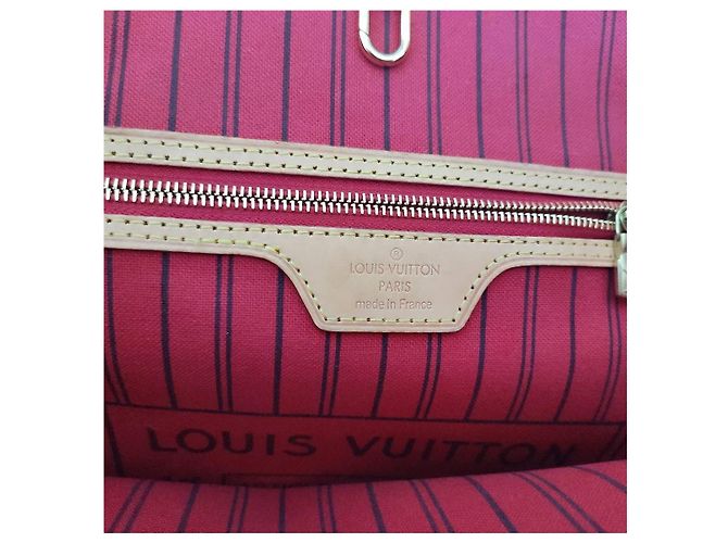Louis Vuitton NEVERFULL MM COM PASTA Chocolate - vista 12