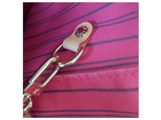 Louis Vuitton NEVERFULL MM COM PASTA Chocolate - vista 5