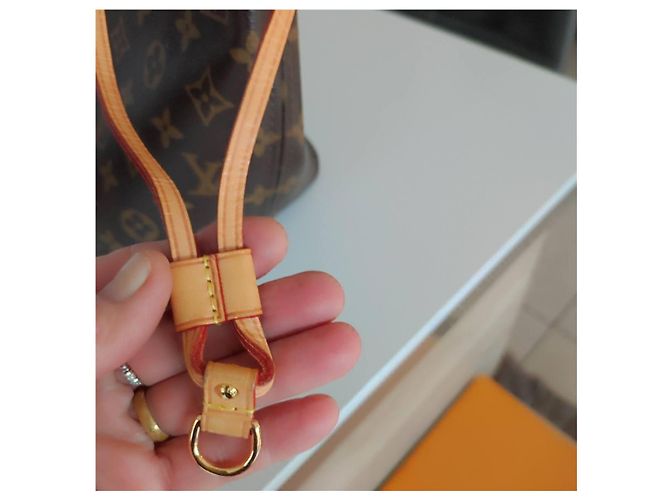 Louis Vuitton NEVERFULL MM COM PASTA Chocolate - vista 7