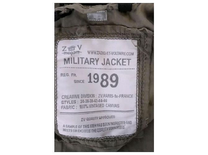 Zadig & Voltaire Chaqueta acolchada caqui - vista 7