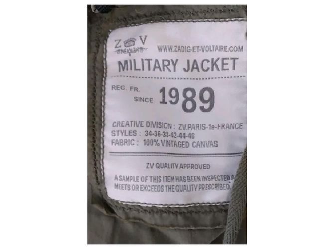 Zadig & Voltaire Chaqueta acolchada caqui - vista 8