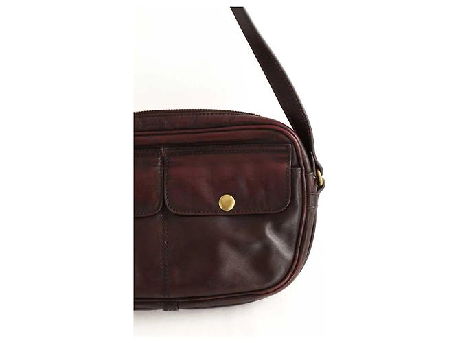 Soeur Braune Leder-Schultertasche - vista 2