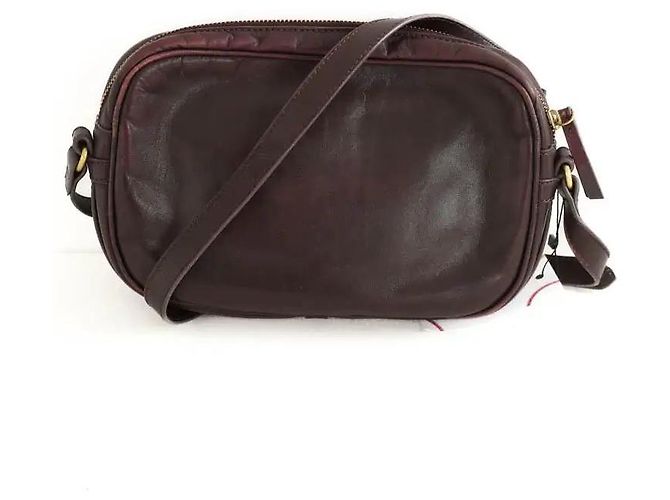 Soeur Braune Leder-Schultertasche - vista 4