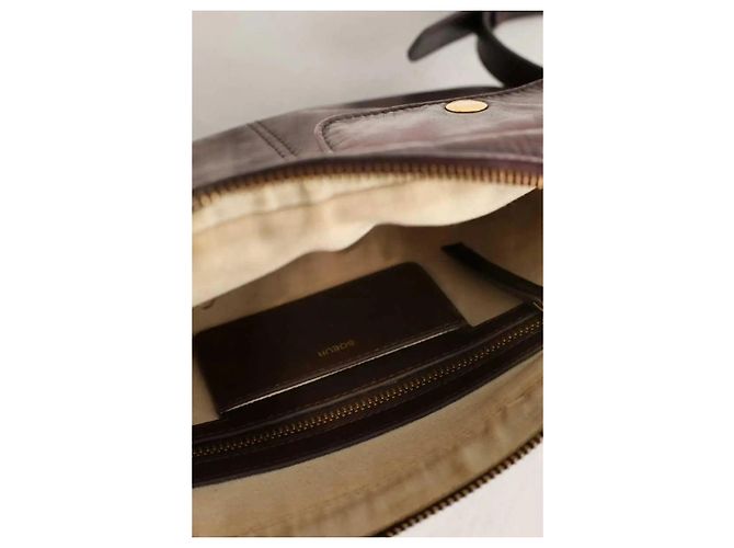 Soeur Braune Leder-Schultertasche - vista 7