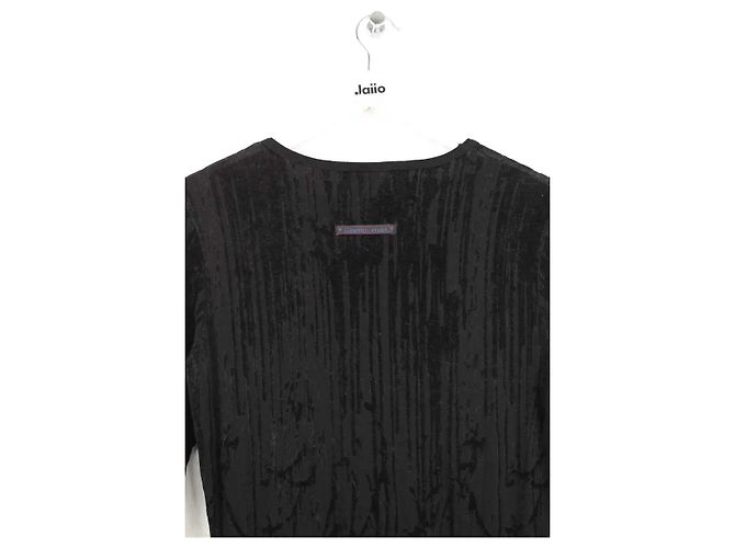 Jean Paul Gaultier Vestido de algodón negro - vista 4