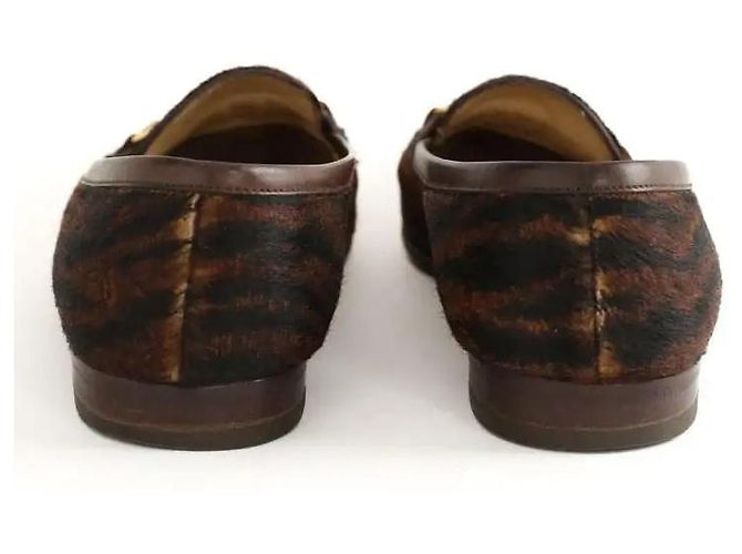Gucci Mocassini in pelle esotica marrone - vista 2